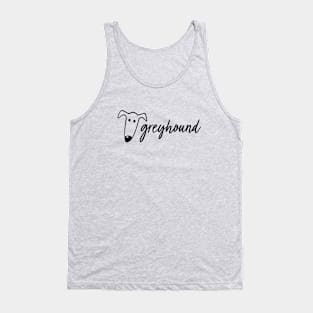 Greyhound Script with Face Tank Top